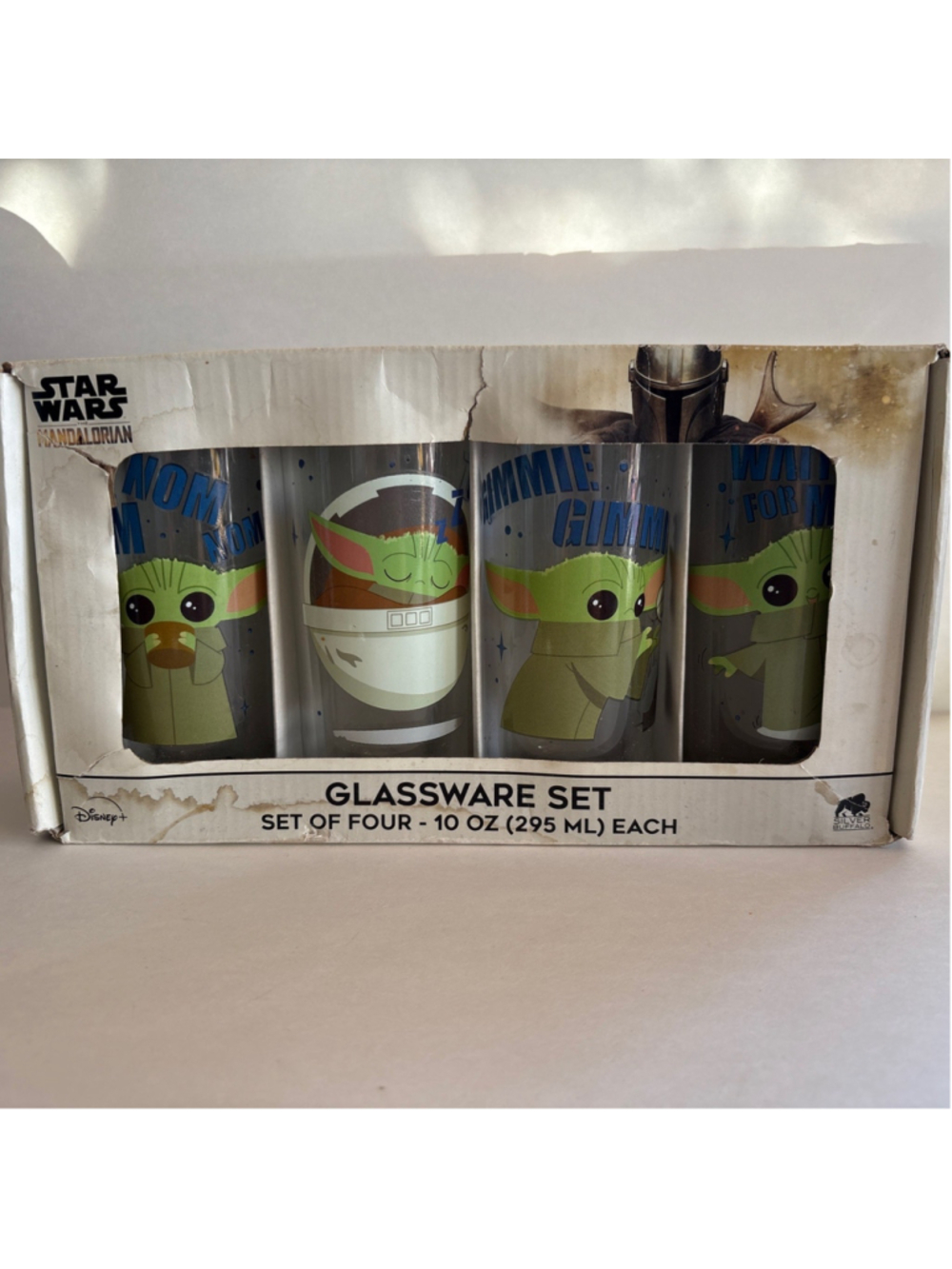 Star Wars Mandalorian Collectable Glassware Set Of Four 10.OZ